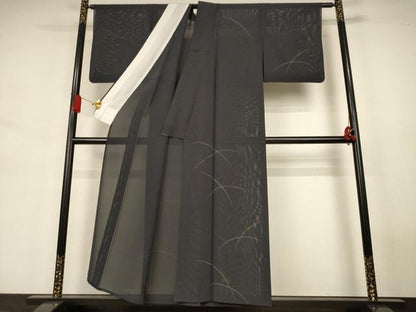 平和屋着物＊夏物　訪問着　絽　蛍　金彩　正絹　逸品　AABJ6361jd