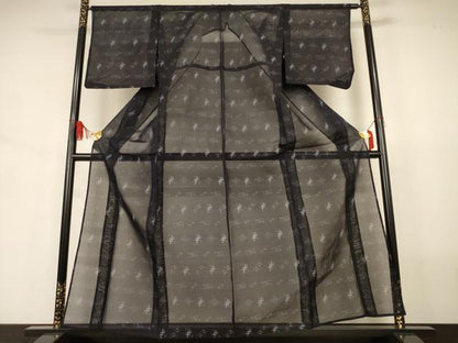 平和屋着物＊夏物　本場琉球絣　夏琉球　正絹　逸品　AABJ6365jd