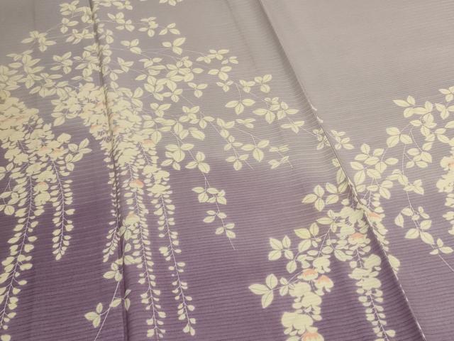 平和屋着物＊夏物　訪問着　絽　枝垂れ花文　暈し染め　正絹　逸品　AABJ6372jd