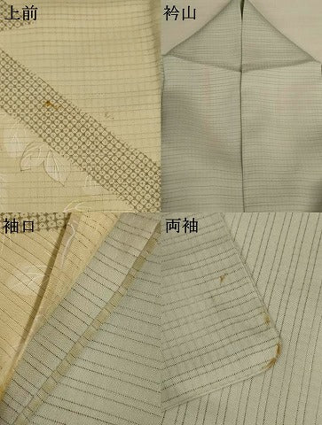 平和屋着物＊夏物　訪問着　絽　蔦の葉文　暈し染め　さが美扱い　正絹　逸品　AABJ6374jd