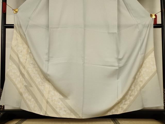 平和屋着物＊夏物　訪問着　絽　蔦の葉文　暈し染め　さが美扱い　正絹　逸品　AABJ6374jd