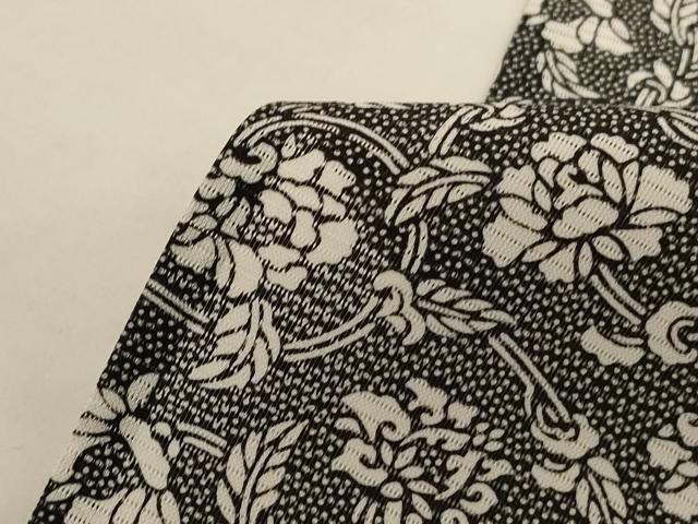 平和屋着物＊夏物　小紋　絽　花唐草文　洗える着物　AABJ6376jd