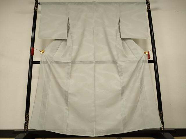 平和屋着物＊夏物　色無地　絽　流水紋紗　蕎麦切色　正絹　逸品　AABJ6377jd