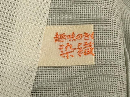 平和屋着物＊夏物　色無地　絽　流水紋紗　蕎麦切色　正絹　逸品　AABJ6377jd