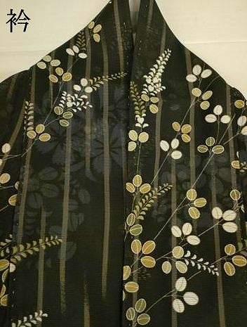 平和屋着物＊夏物　小紋　絽　萩　正絹　逸品　AABJ6386jd