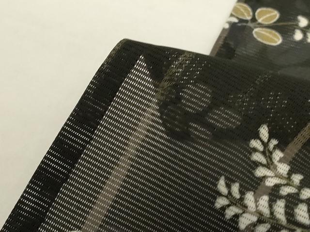 平和屋着物＊夏物　小紋　絽　萩　正絹　逸品　AABJ6386jd