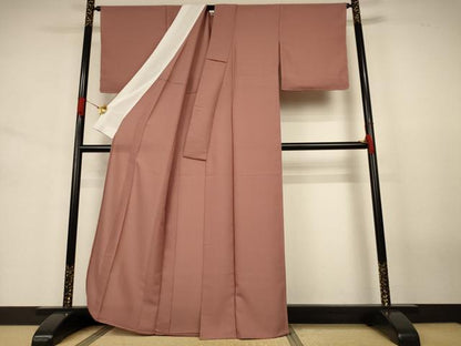 平和屋着物＊夏物　色無地　紗　遠州茶色　正絹　逸品　未使用　AABJ6393jd