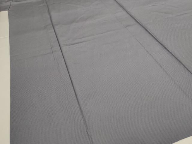 平和屋着物＊夏物　色無地　絽　桔梗鼠色　正絹　逸品　AABJ6394jd