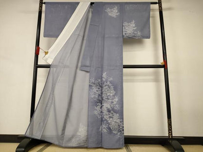 平和屋着物＊夏物　訪問着　絽　風景文　洗える着物　未使用　AABJ6406jd