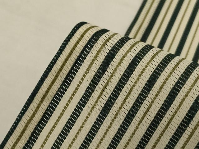 平和屋着物＊夏物　小紋　絽　縞　洗える着物　AABJ6407jd