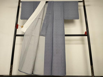 平和屋着物＊夏物　江戸小紋　絽　鮫小紋柄　正絹　逸品　AABJ6417jd