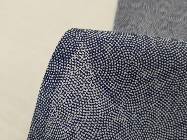 平和屋着物＊夏物　江戸小紋　絽　鮫小紋柄　正絹　逸品　AABJ6417jd