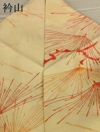 平和屋着物＊夏物　小紋　絽　松葉文　洗える着物　AABJ6420jd