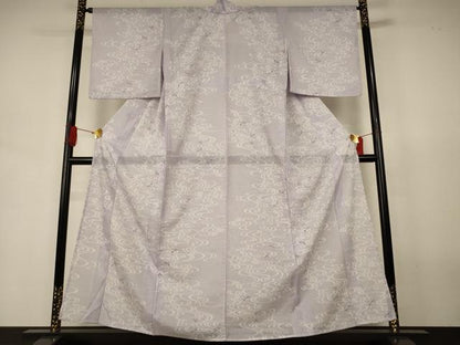 平和屋着物＊夏物　小紋　絽　流水文　勝虫　洗える着物　AABJ6426jd