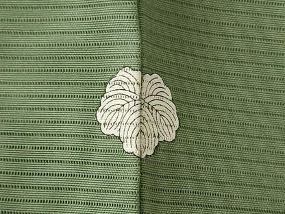 平和屋着物＊夏物　色無地　絽　麹塵色　五泉　ますいわ屋扱い　反端付き　正絹　逸品　未使用　AABJ6427jd