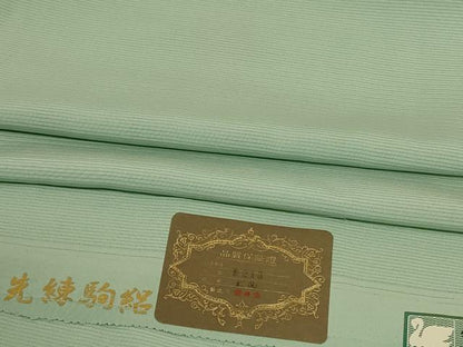 平和屋着物＊夏物　色無地　絽　薄萌葱色　証紙付き　正絹　逸品　AABJ6432jd