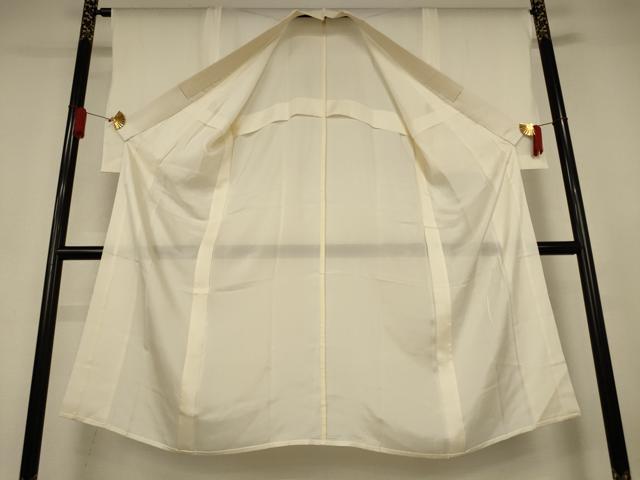 平和屋着物＊夏物　長襦袢　絽　鳥の子色　正絹　逸品　AABJ6433jd