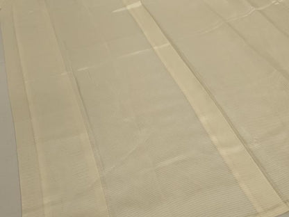 平和屋着物＊夏物　長襦袢　絽　鳥の子色　正絹　逸品　AABJ6433jd