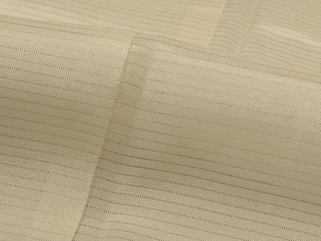 平和屋着物＊夏物　長襦袢　絽　鳥の子色　正絹　逸品　AABJ6433jd