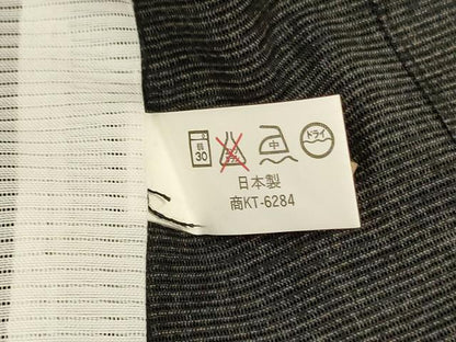 平和屋着物＊夏物　訪問着　絽　辻が花　黒地　洗える着物　AABJ6438jd