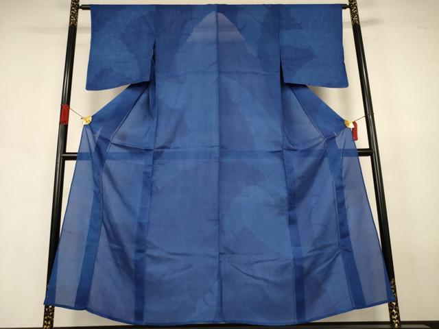 平和屋着物＊夏物　小紋　絽　舞葉文　正絹　逸品　未使用　AABJ6446jd
