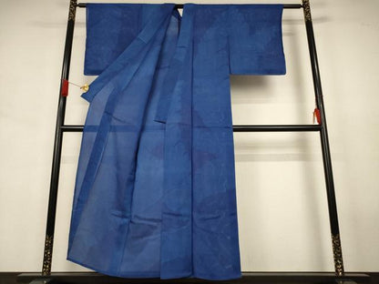 平和屋着物＊夏物　小紋　絽　舞葉文　正絹　逸品　未使用　AABJ6446jd