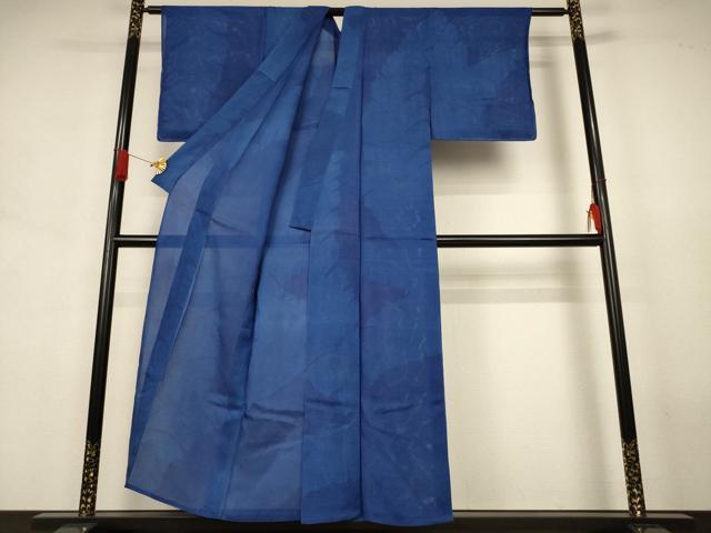 平和屋着物＊夏物　小紋　絽　舞葉文　正絹　逸品　未使用　AABJ6446jd