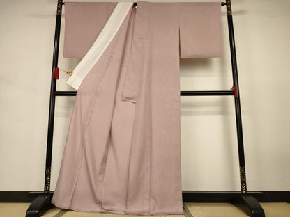 平和屋着物＊夏物　江戸小紋　絽　大小あられ　両面染め　正絹　逸品　AABJ6456jd