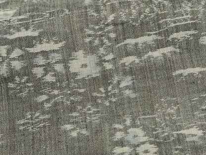 平和屋着物＊夏物　小千谷ちぢみ　草花文　麻　逸品　AABJ6457jd