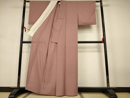 平和屋着物＊夏物 色無地 絽 梅染色 正絹 逸品 AABJ6462jd