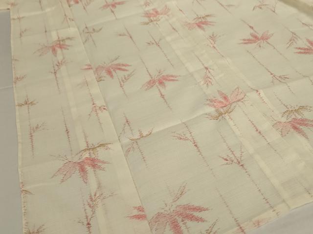 平和屋着物＊夏物 小紋 紗 笹文 洗える着物 AABJ6463jd