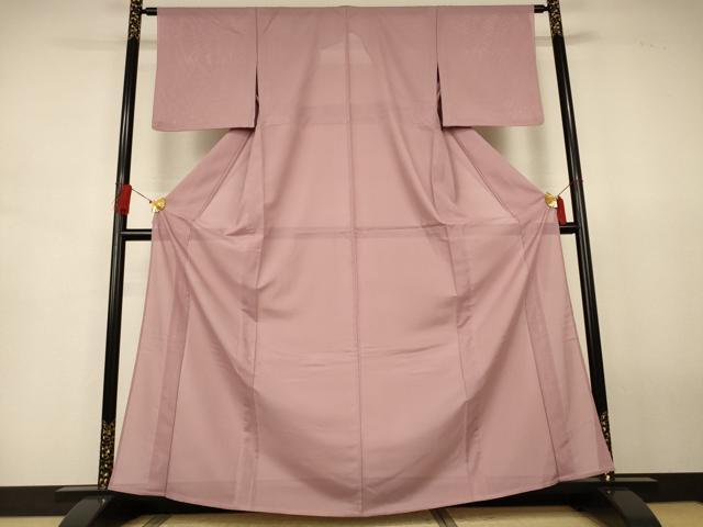 平和屋着物＊夏物 色無地 絽 梅染色 洗える着物 AABJ6471jd