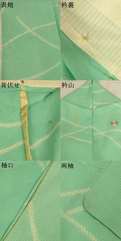 平和屋着物＊夏物 訪問着 絽 駒刺繍 絞り 露芝文 正絹 逸品 AABJ6472jd
