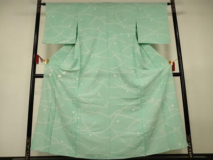 平和屋着物＊夏物 訪問着 絽 駒刺繍 絞り 露芝文 正絹 逸品 AABJ6472jd