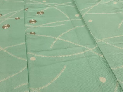 平和屋着物＊夏物 訪問着 絽 駒刺繍 絞り 露芝文 正絹 逸品 AABJ6472jd