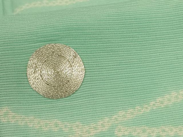 平和屋着物＊夏物 訪問着 絽 駒刺繍 絞り 露芝文 正絹 逸品 AABJ6472jd