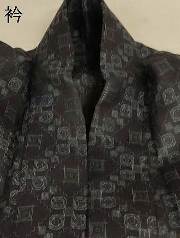 平和屋着物＊夏物 重要無形文化財 本場宮古上布 幾何学文様 苧麻 逸品 AABJ6473jd