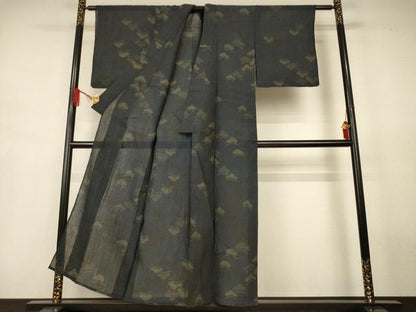 平和屋着物＊夏物 小千谷ちぢみ 松 麻 逸品 AABJ6476jd