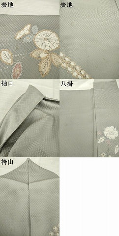 平和屋着物●訪問着　辻が花　花籬文　暈し染め　正絹　逸品　AABJ6482ck
