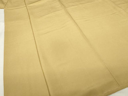 平和屋着物●本草木染作家　色無地　飴色　正絹　逸品　未使用　AABJ6496ck