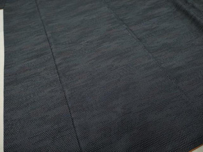 平和屋着物●本塩沢　110亀甲　霞文　正絹　逸品　AABJ6498ck