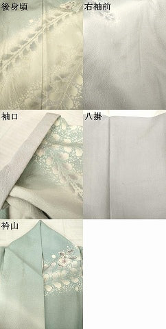 平和屋着物●訪問着　辻が花　舞花文　暈し染め　正絹　逸品　AABJ6502ck