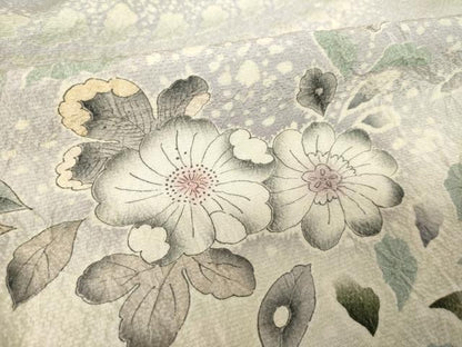 平和屋着物●訪問着　辻が花　舞花文　暈し染め　正絹　逸品　AABJ6502ck