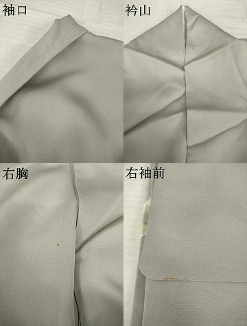 平和屋着物●豪華色留袖　駒刺繍　陶器花文　金彩　正絹　逸品　AABJ6510ck