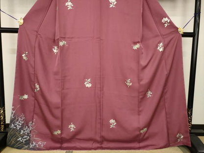 平和屋着物●訪問着　舞花文　金彩　正絹　逸品　AABJ6520ck