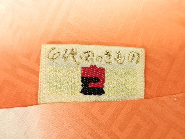 平和屋着物●豪華振袖　駒刺繍　片輪車花文　正絹　逸品　AABJ6539ck