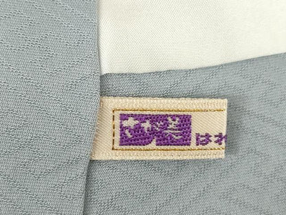 平和屋着物●上質な色無地　風景地紋　さが美扱い　正絹　逸品　AABJ6548ck