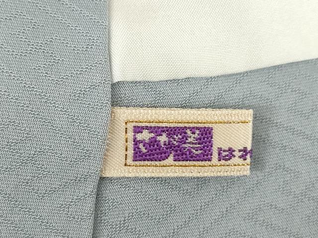 平和屋着物●上質な色無地　風景地紋　さが美扱い　正絹　逸品　AABJ6548ck