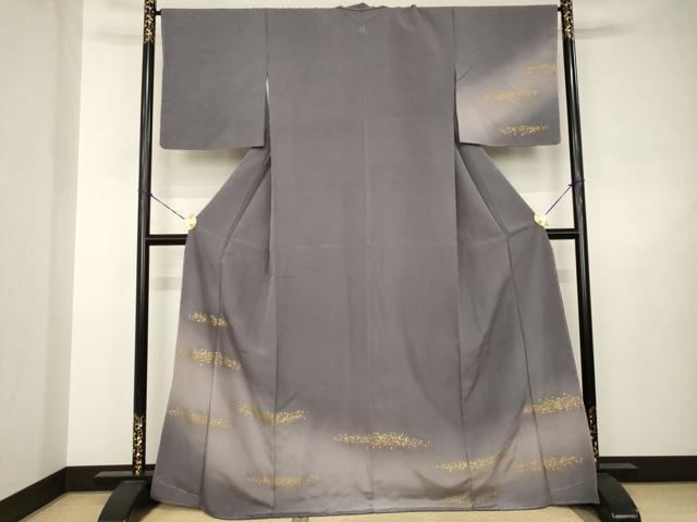 平和屋着物●訪問着　箔散らし文様　暈し染め　金彩　やまと誂製　正絹　逸品　AABJ6556ck
