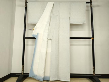 平和屋着物●大変加工の良い総絞り小紋　正絹　逸品　AABJ6560ck